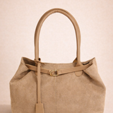 Bolsa Tote Suede Areia