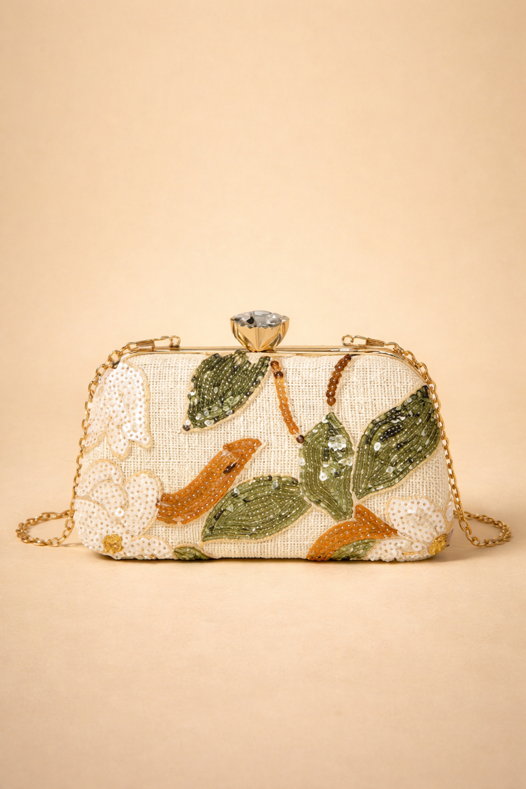 Bolsa/ Clutch Bordada Tropical