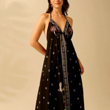 Vestido Longo Preto • Costas Abertas
