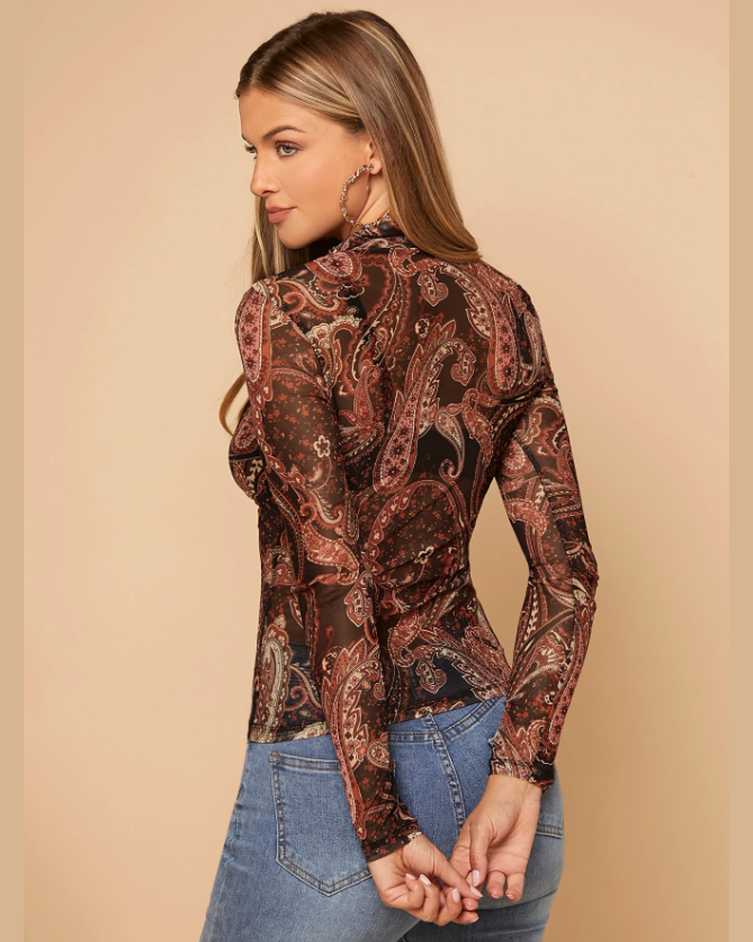 Blusa Tule Paisley