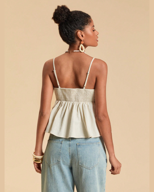 Blusa Peplum Coqueiros