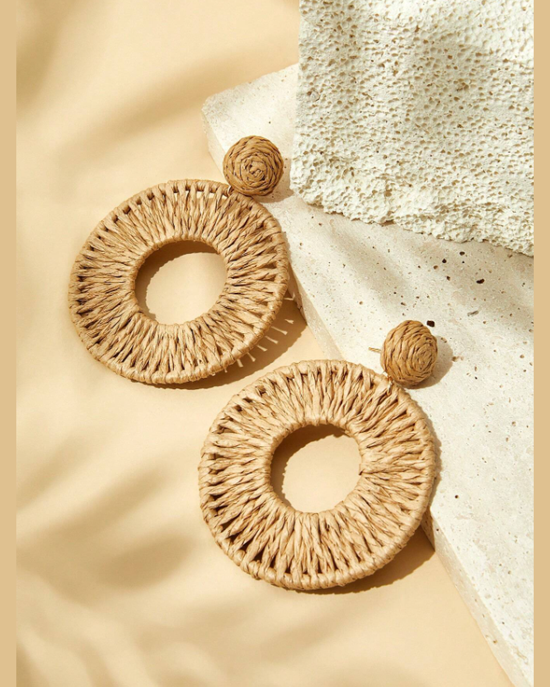 Brinco Argola Rústica Natural