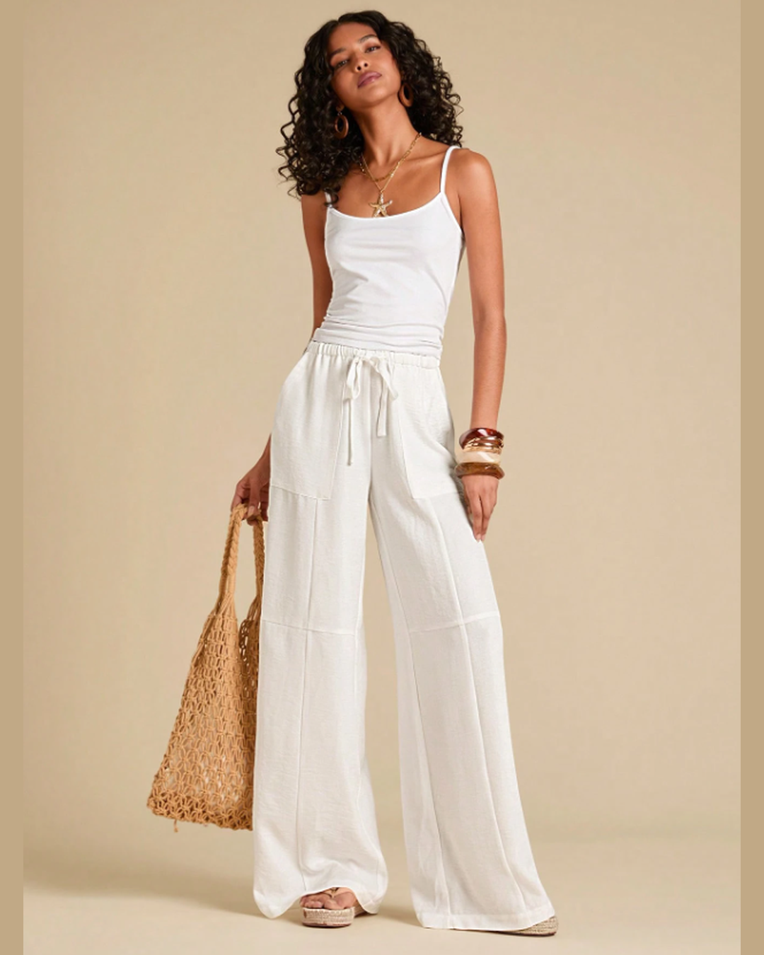 Calça Pantalona Off-White