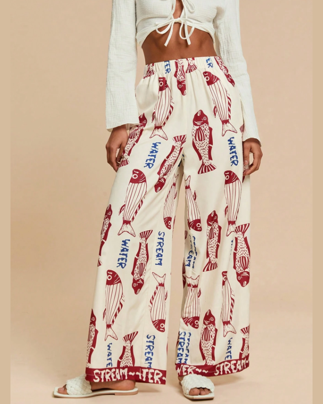 Calça Pantalona Peixes