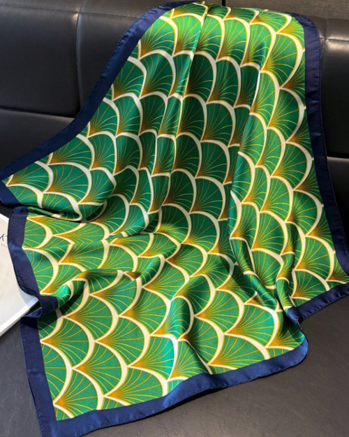 Lenço Verde Art Déco