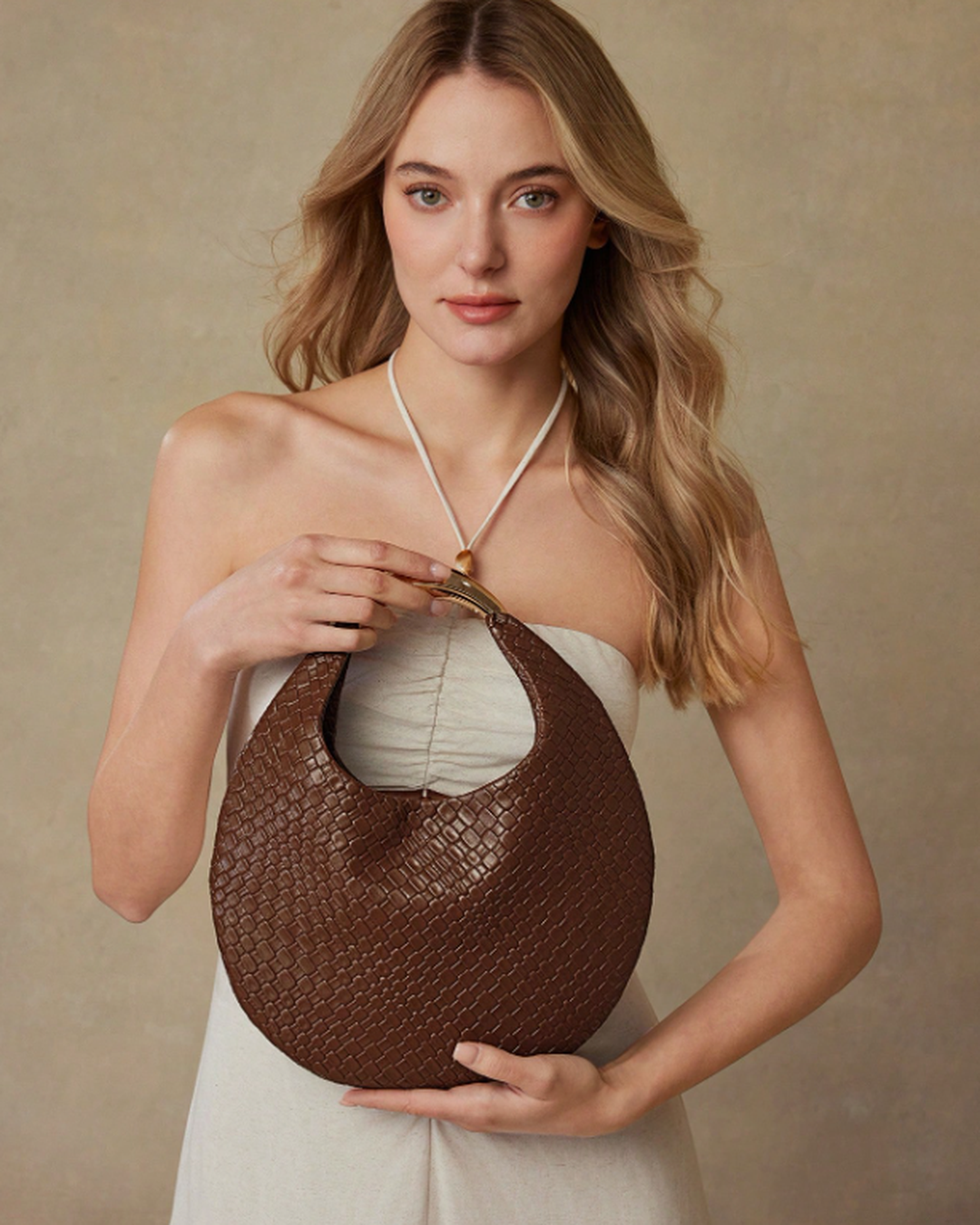 Bolsa Hobo Croco Chocolate