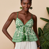 Blusa Alças Finas Verde