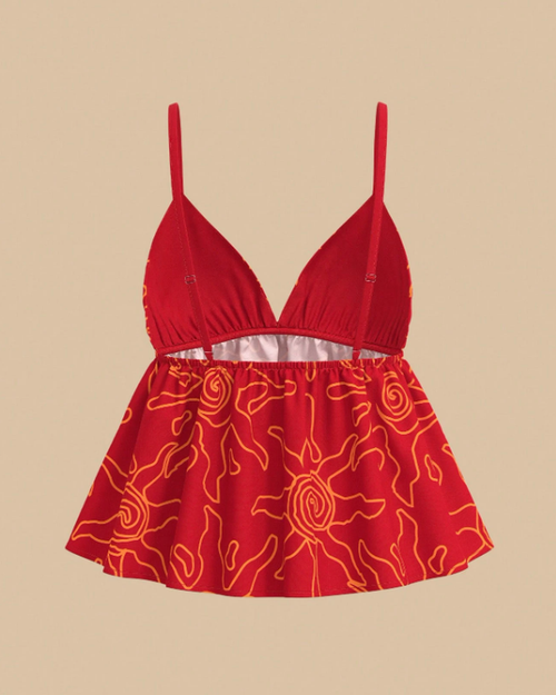 Blusa Alças finas - Estampa Solar