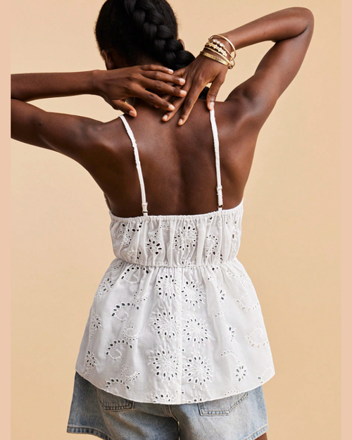 Blusa Laise Peplum Off-White